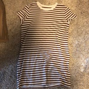 Lou & Grey striped tee shirt dress M